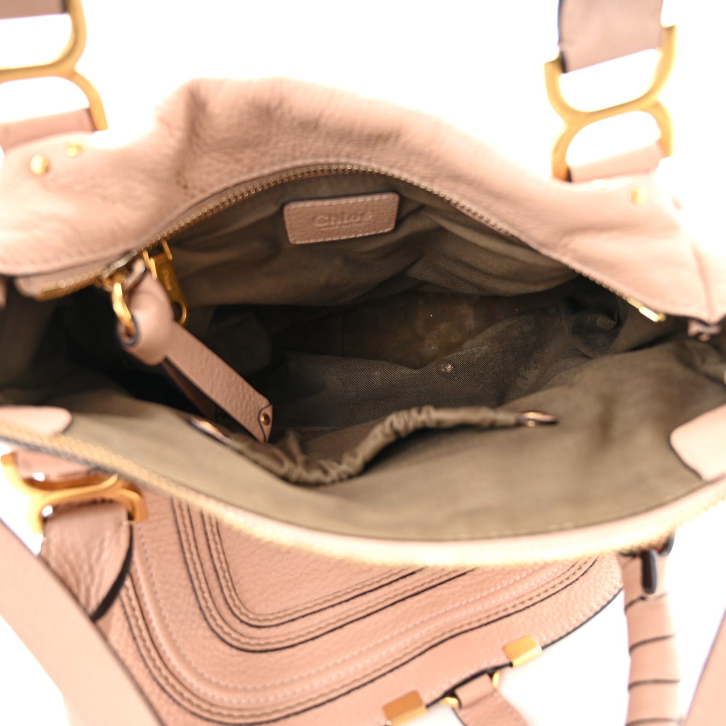 Calfskin Medium Marcie Satchel Blush Nude