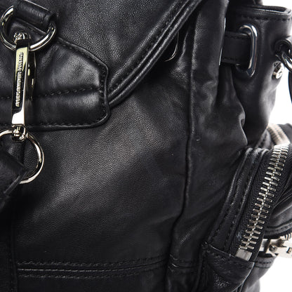 Alexander Wang Lambskin Marti Backpack Bag Washed Black Rhodium Hardware 11 of 15