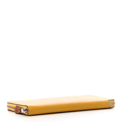 Hermes Epsom Silk'In Wallet Jaune Ambre 4 of 6