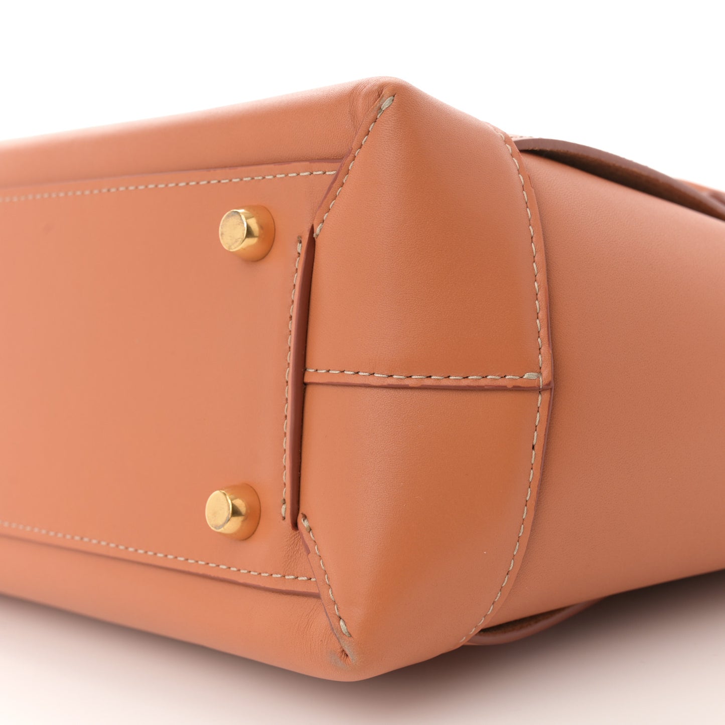 French Calfskin Maxi Intrecciato Medium Arco Caramel