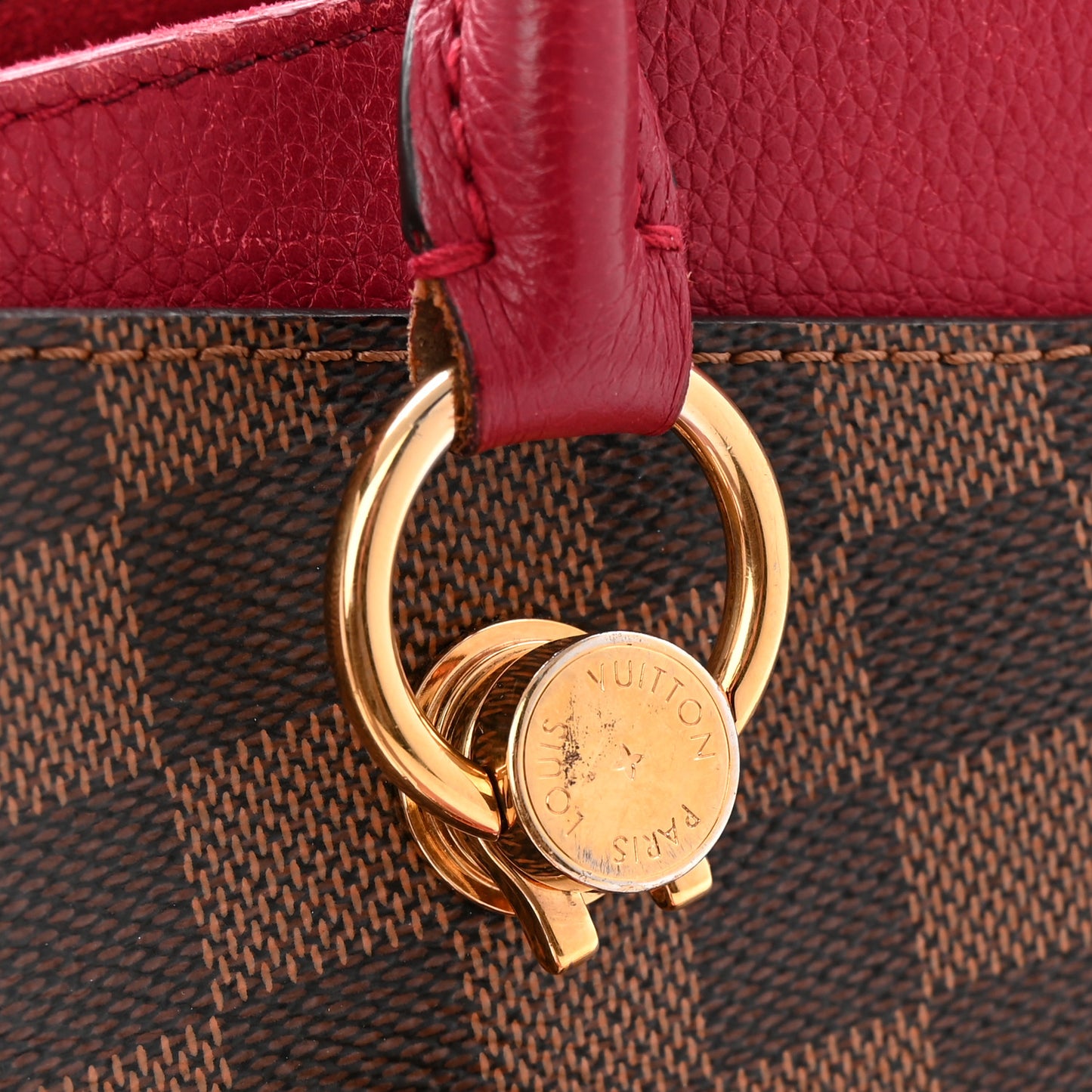 Damier Ebene LV Riverside Lie De Vin