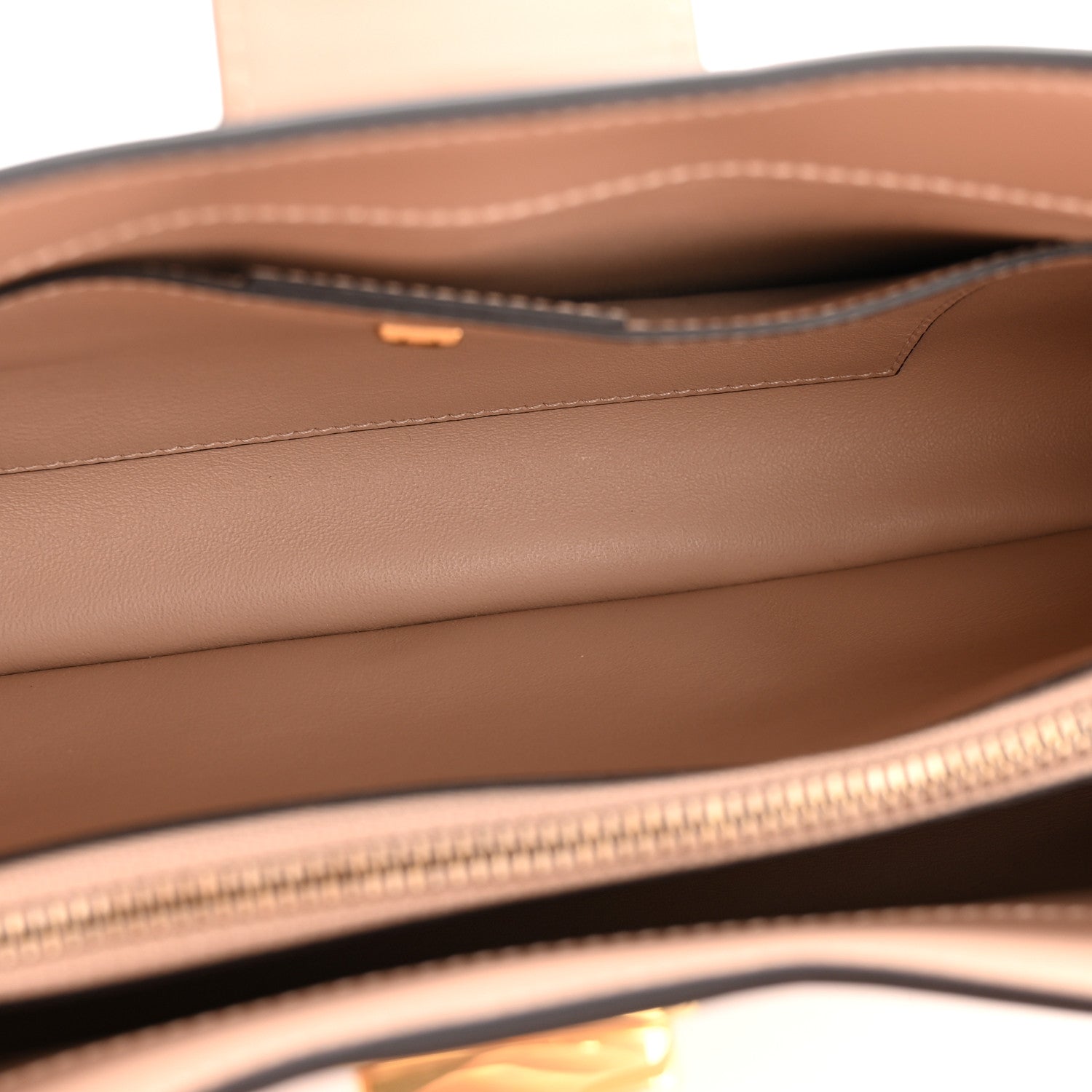 Salvatore Ferragamo Calfskin Trifolio Shoulder Bag Amaretti 5 of 10