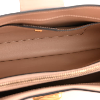 Salvatore Ferragamo Calfskin Trifolio Shoulder Bag Amaretti 5 of 10