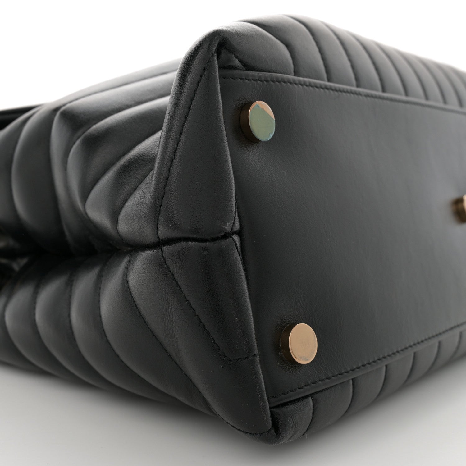 Saint Laurent Calfskin Y Quilted Monogram Large Loulou Chain Satchel Black 9 of 14