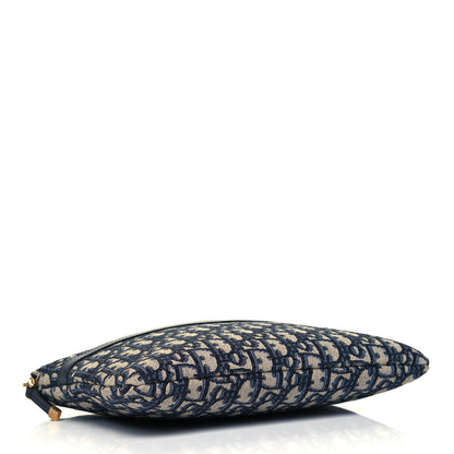 Christian Dior Oblique Pouch Clutch Blue 4 of 10