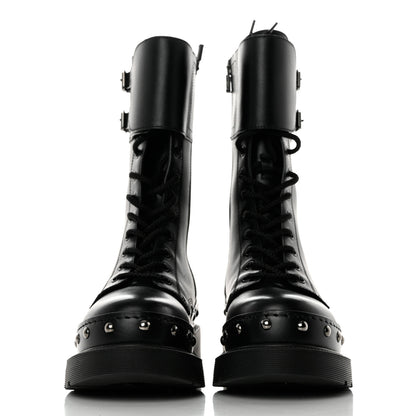 Christian Dior Calfskin Diorquake 25mm Combat Boots 36.5 Black 2 of 8