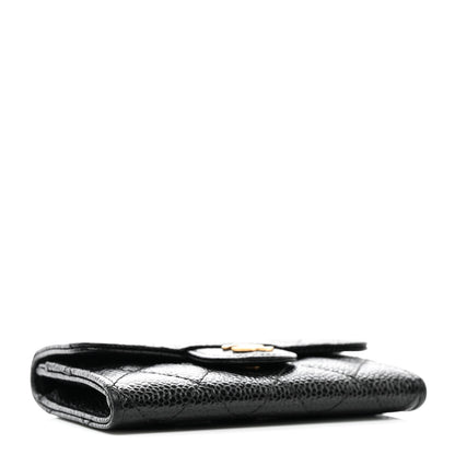 Chanel Caviar Quilted Flap Card Holder Black 4 of 9