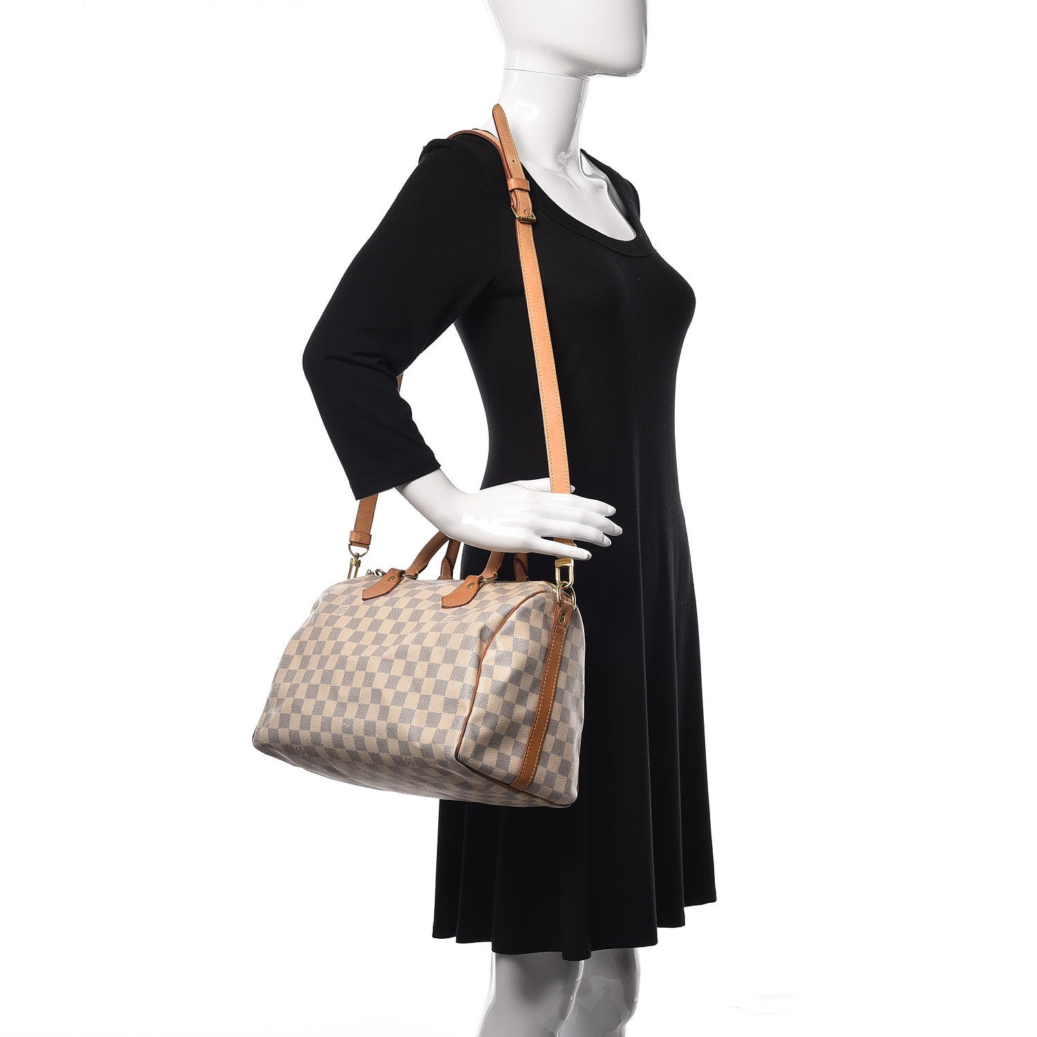 Louis Vuitton Damier Azur Speedy Bandouliere 30 2 of 25