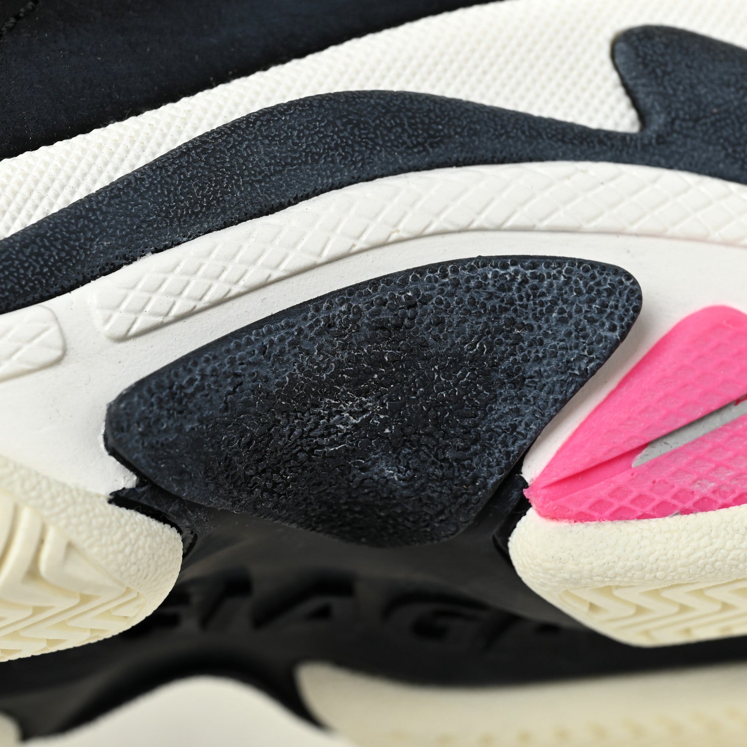 Balenciaga Fabric Mesh Womens Triple S Sneakers 39 Fluo Pink Grey White 12 of 22