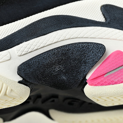 Balenciaga Fabric Mesh Womens Triple S Sneakers 39 Fluo Pink Grey White 12 of 22
