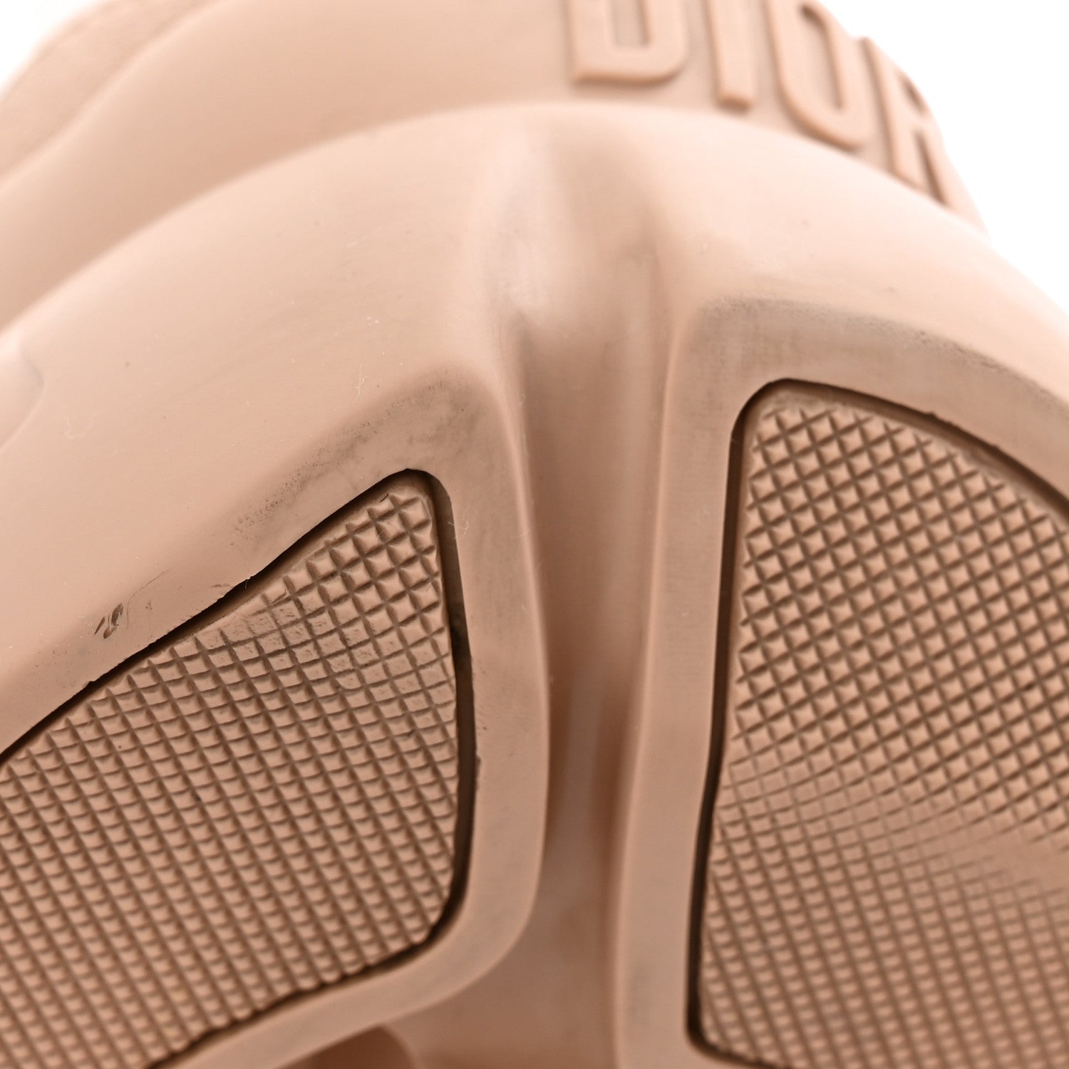 Christian Dior Neoprene Rubber Womens D-Connect Sneakers 39 Nude 17 of 23