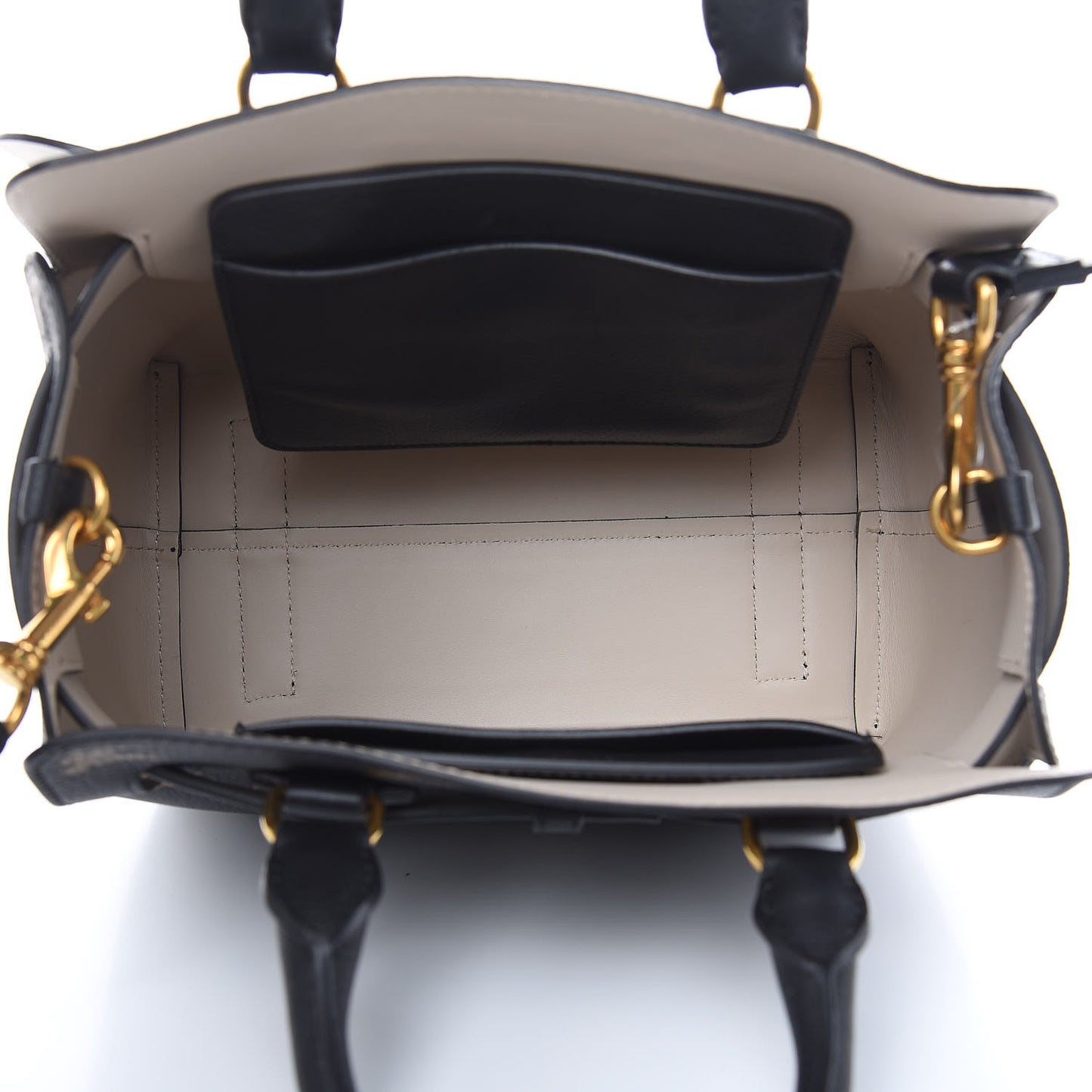Grained Calfskin EKD Small Belt Bag Black