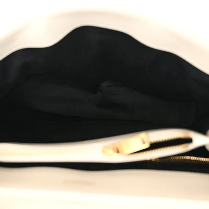 Saint Laurent Calfskin Y Quilted Monogram Medium Loulou Chain Satchel Crema Soft 5 of 15