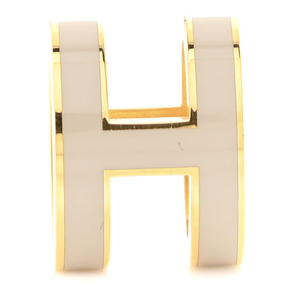 Hermes Lacquered Gold Pop H Pendant Marron Glace 1 of 4