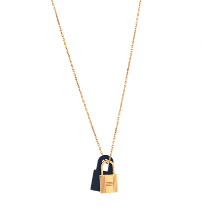 Hermes Swift O'Kelly Pendant Necklace Bleu Electrique 1 of 6