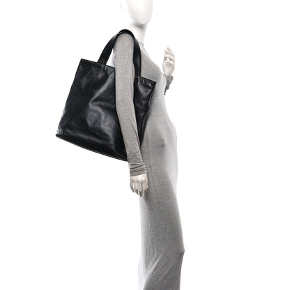 Chanel Lambskin CC Embossed Tote Black 2 of 11