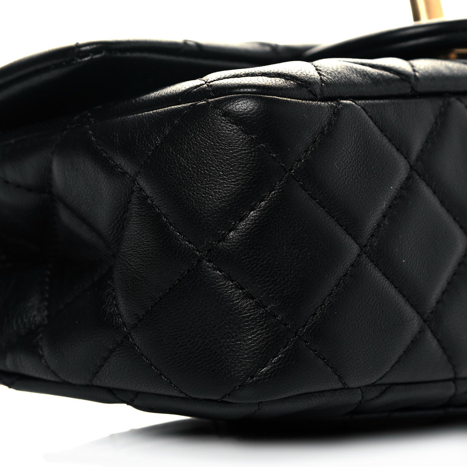 Chanel Lambskin Quilted Mini Rectangular Pearl Crush Flap Black 9 of 10