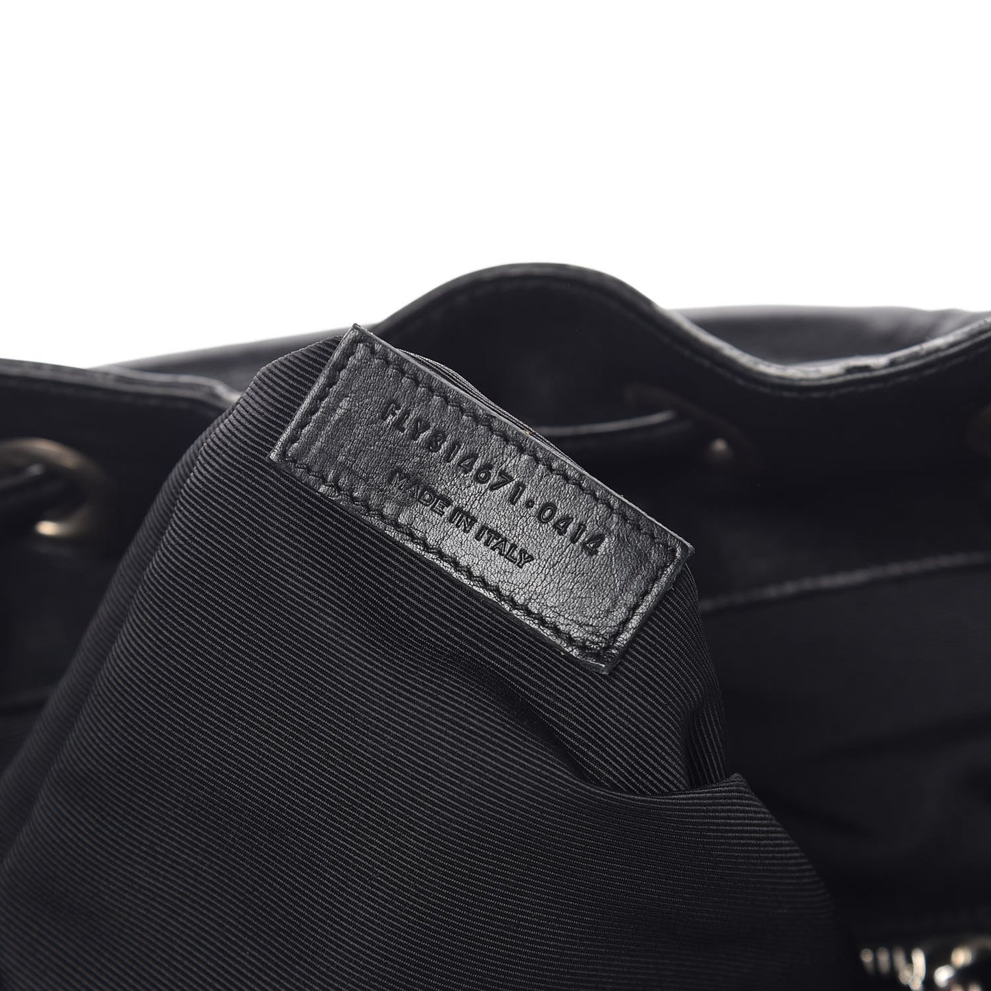 Smooth Calfskin Roc Sack Backpack Black