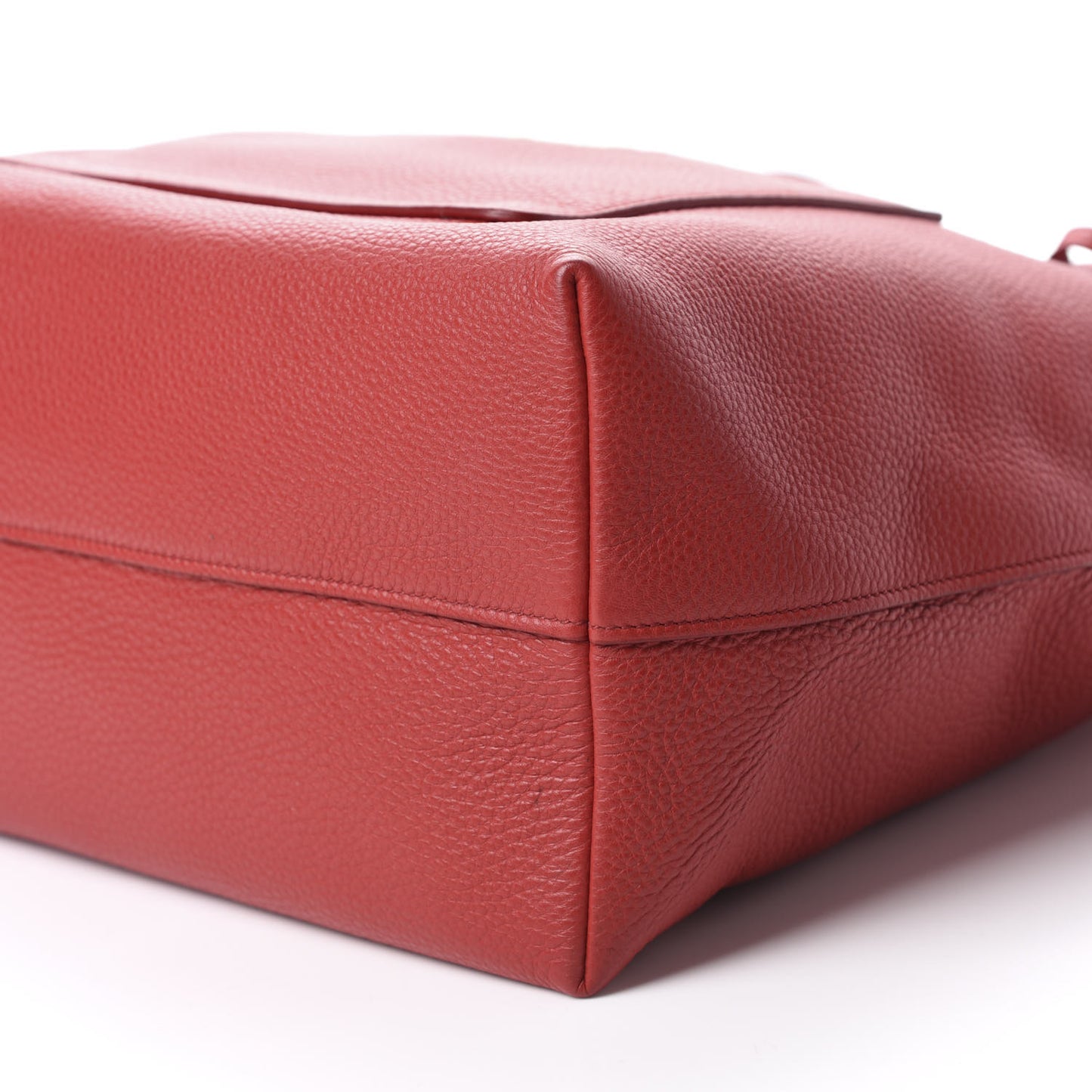 Vitello Daino Pocket Shopping Tote Rosoo