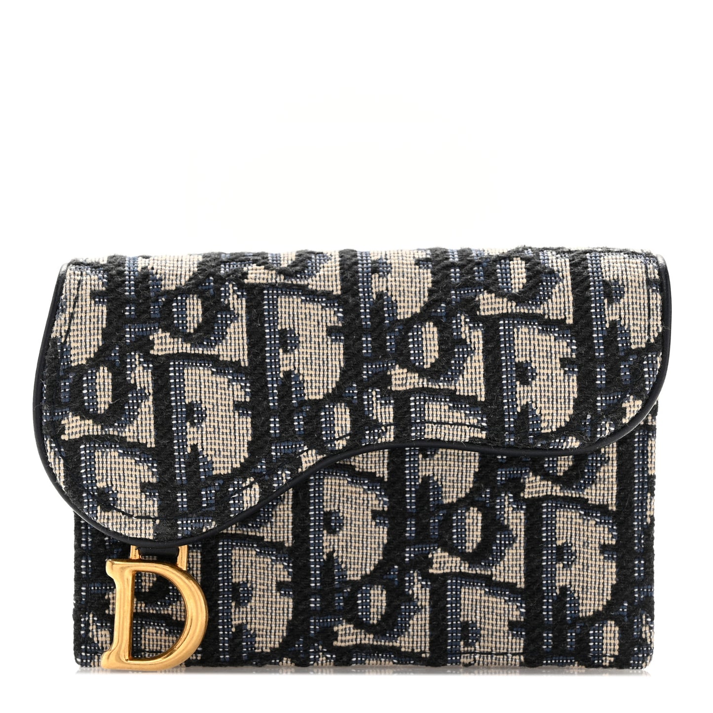 Oblique Saddle Bloom Card Holder Blue