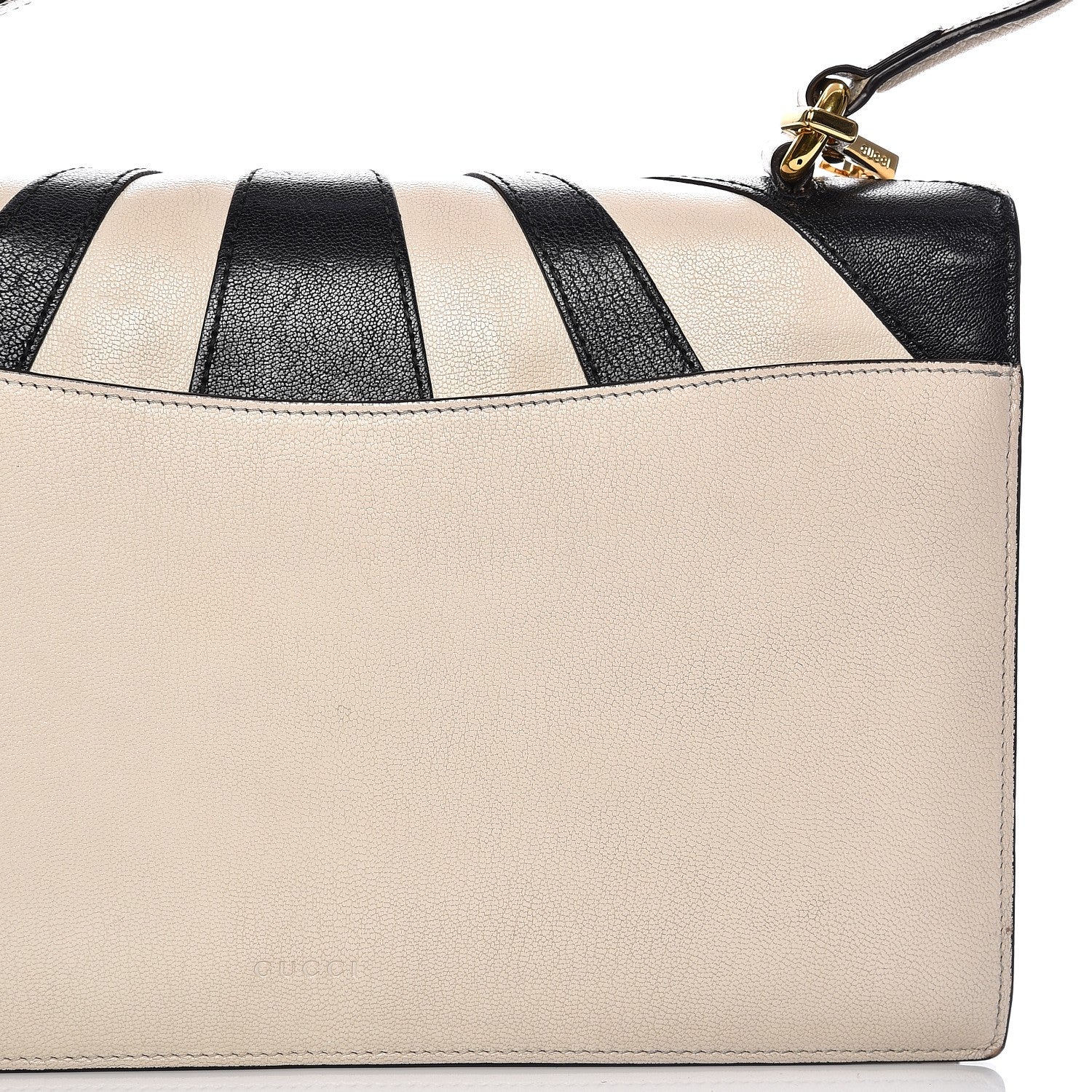 Gucci Calfskin Osiride Future Top Handle Bag Mystic White Hibiscus Red Black 13 of 16