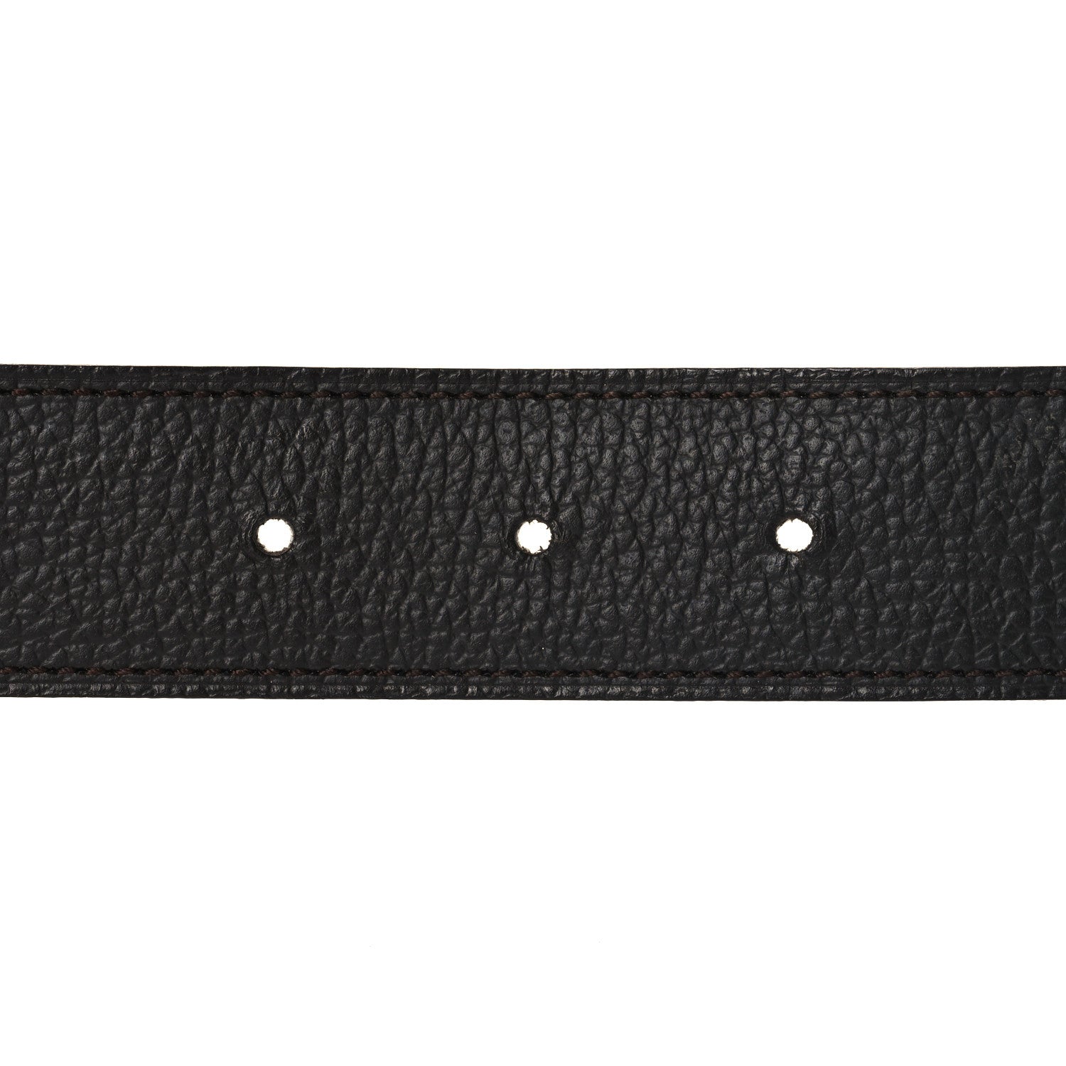Hermes Togo Swift 32mm H Belt 85 34 Bleu Zanzibar Chocolate 4 of 5