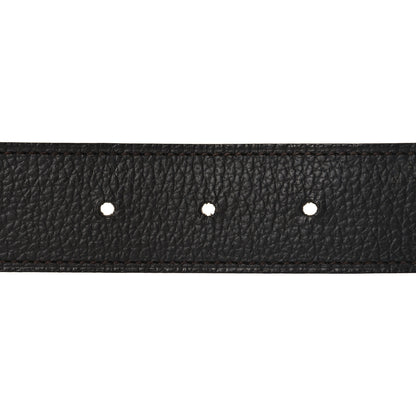 Hermes Togo Swift 32mm H Belt 85 34 Bleu Zanzibar Chocolate 4 of 5