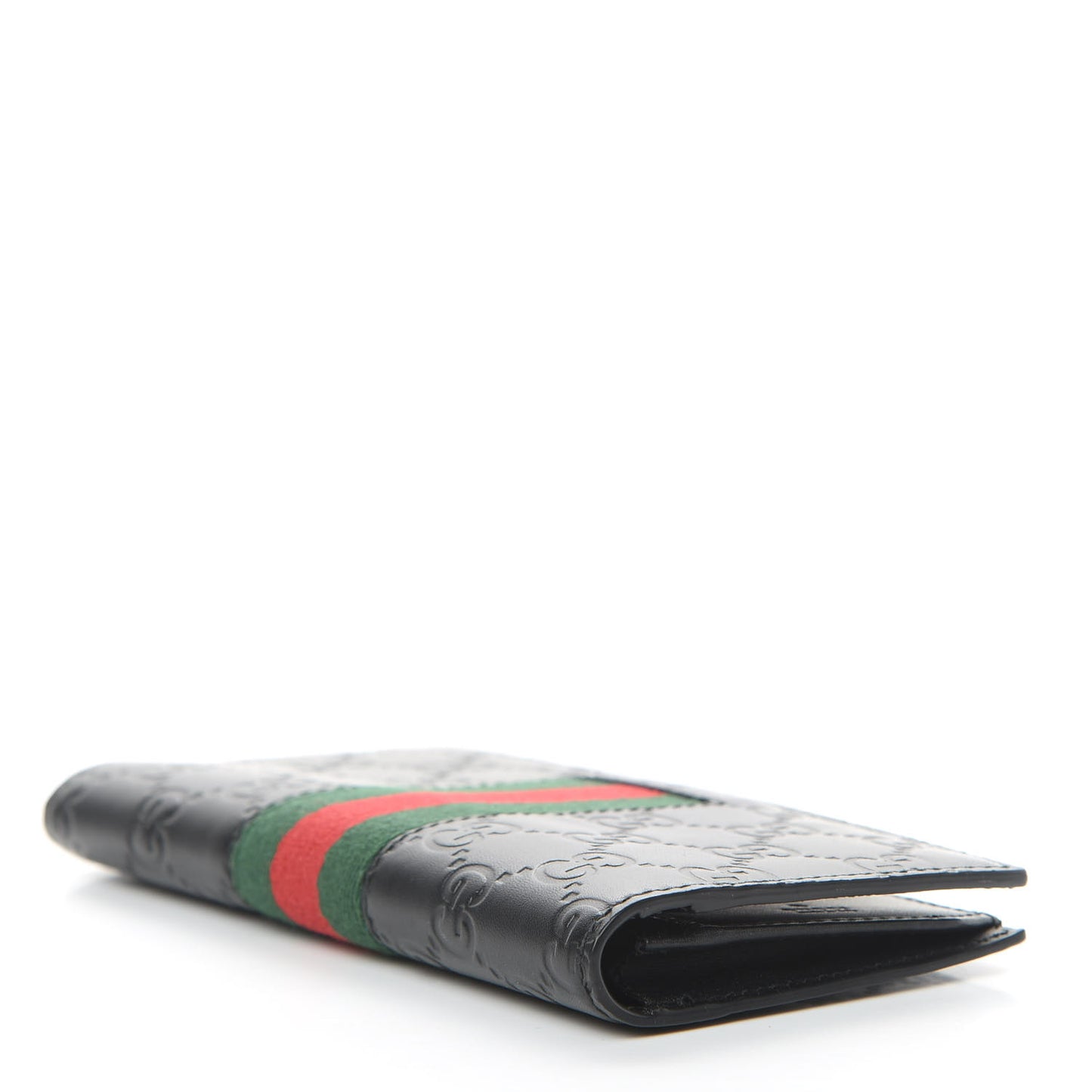 Guccissima Signature Web New Web Long Wallet Black