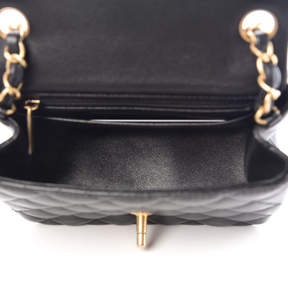 Chanel Lambskin Quilted Mini Square Flap Black 5 of 9