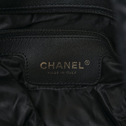 Chanel Nylon Pearl Coco Beach Net Tote Black 6 of 11
