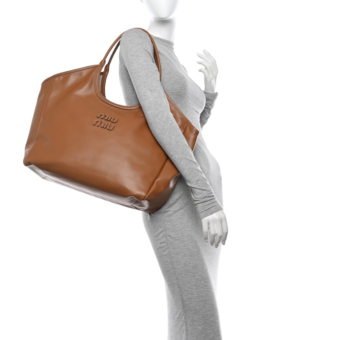 Nappa Large Ivy Tote Bag Caramel