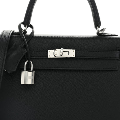 Hermes Epsom Kelly Sellier 25 Black 8 of 11