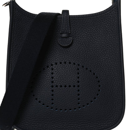 Hermes Taurillon Clemence Evelyne TPM Bleu Nuit 7 of 11