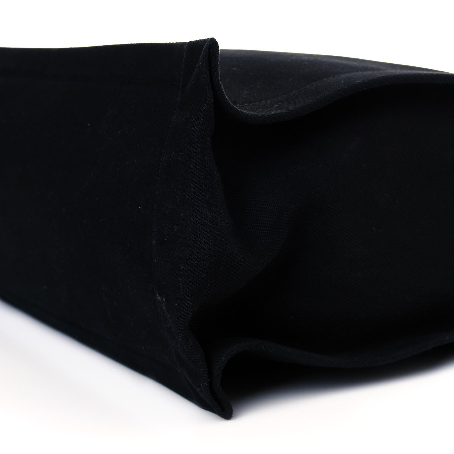 Saint Laurent Linen Calfskin Rive Gauche Tote Black 10 of 11