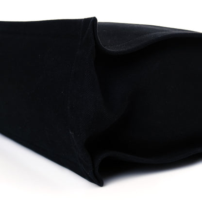 Saint Laurent Linen Calfskin Rive Gauche Tote Black 10 of 11