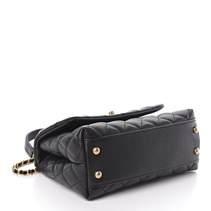 Chanel Caviar Quilted Mini Coco Handle Flap Black 4 of 10