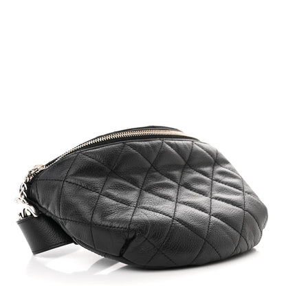 Chanel Grained Calfskin Quilted Waist Belt Bag Black 4 of 13