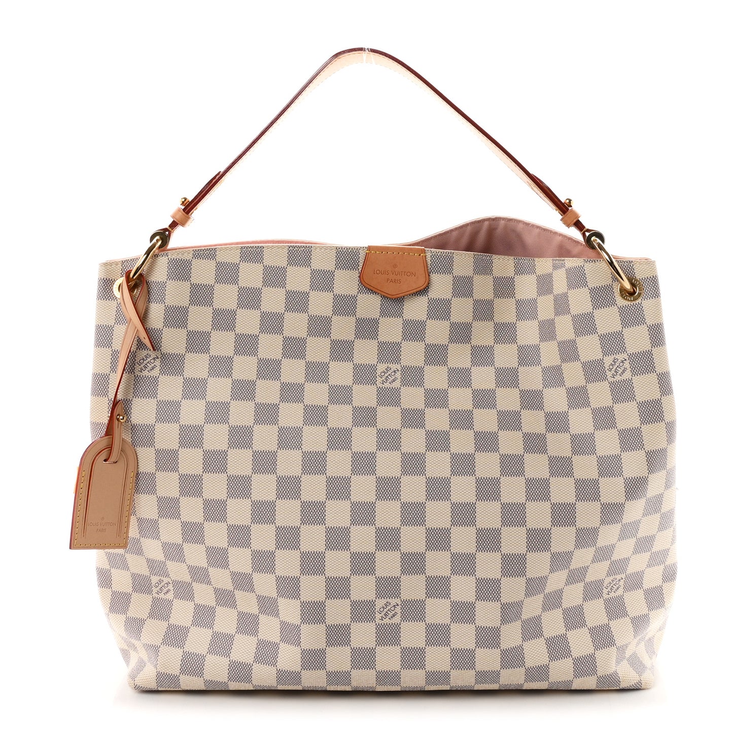 Damier Azur Graceful MM Rose Ballerine