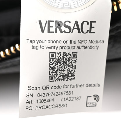 Versace Grained Calfskin La Medusa Camera Bag Black 6 of 9