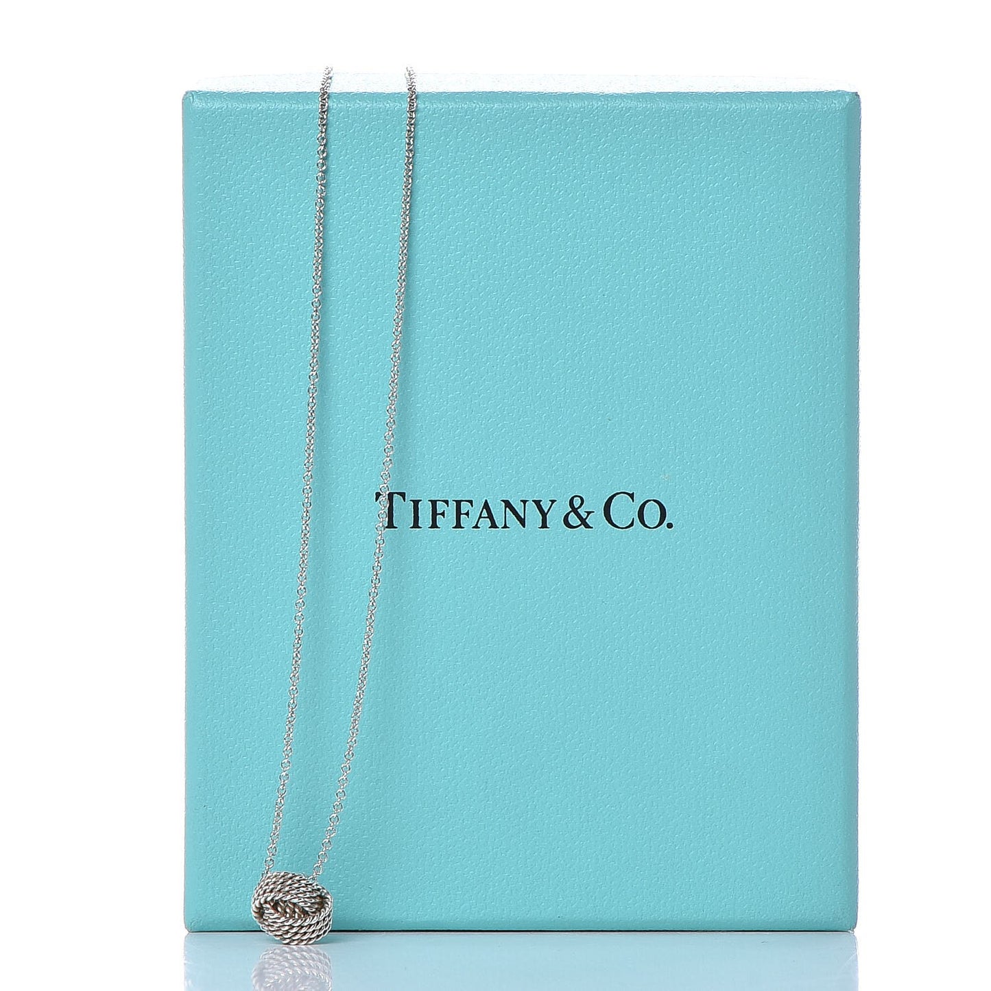 Sterling Silver Twist Knot Pendant Necklace