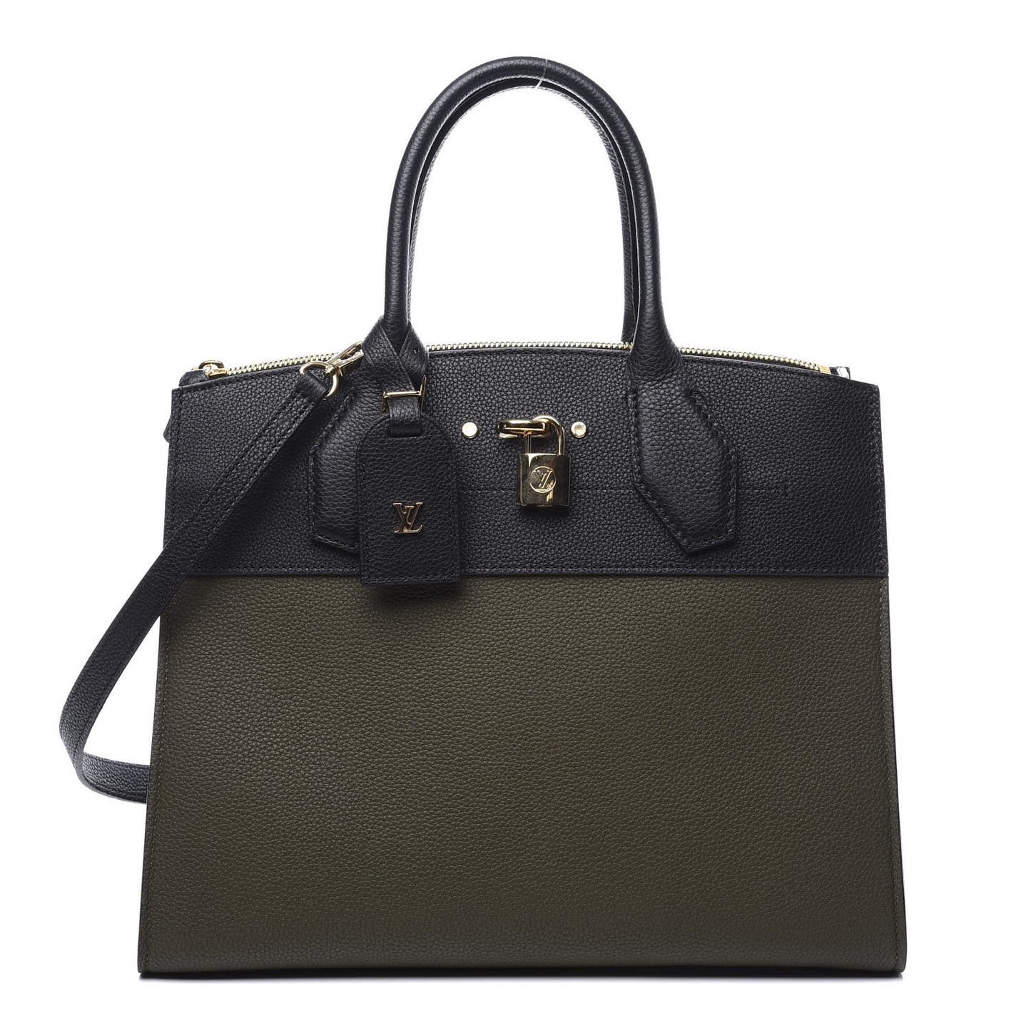 Calfskin City Steamer MM Kaki Black