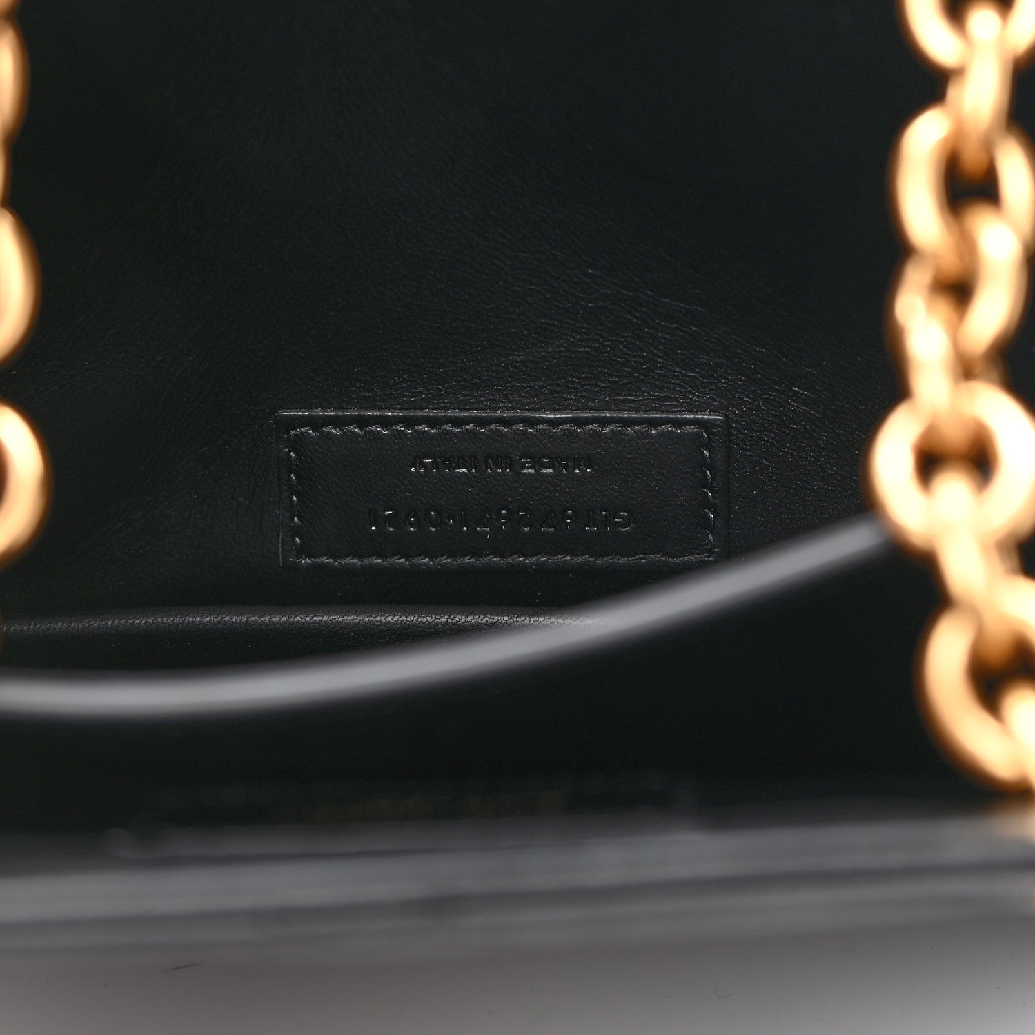Saint Laurent Lambskin Quilted Le Maillon Square Crossbody Bag Black 8 of 10
