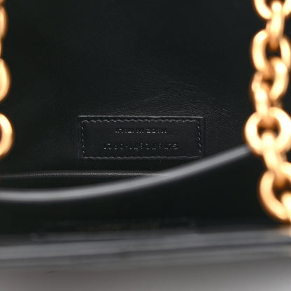Saint Laurent Lambskin Quilted Le Maillon Square Crossbody Bag Black 8 of 10