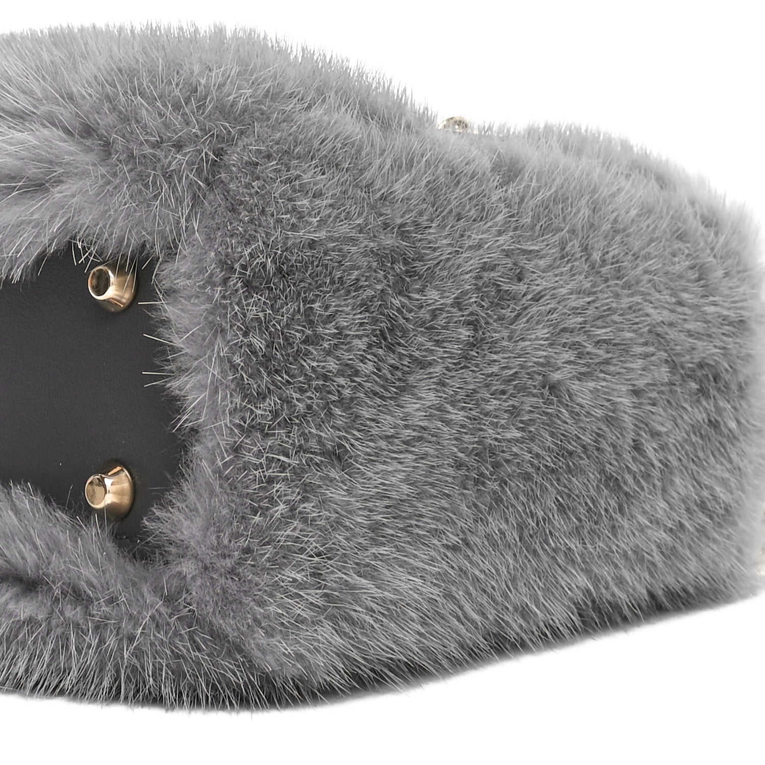 Christian Dior Mink Fur Mini Lady Dior Grey 9 of 9