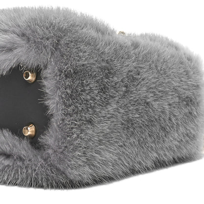 Christian Dior Mink Fur Mini Lady Dior Grey 9 of 9