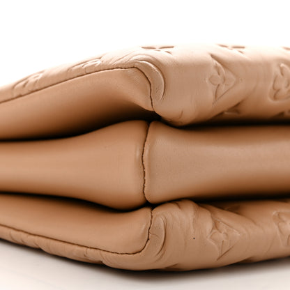 Louis Vuitton Lambskin Embossed Monogram Coussin PM Camel 11 of 13