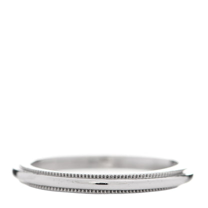 Tiffany Platinum 2mm Milgrain Wedding Band Ring 48 4.5 3 of 6