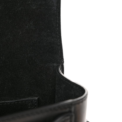 Saint Laurent Smooth Calfskin Suede Betty Stud Stripe Flap Messenger Black 11 of 14
