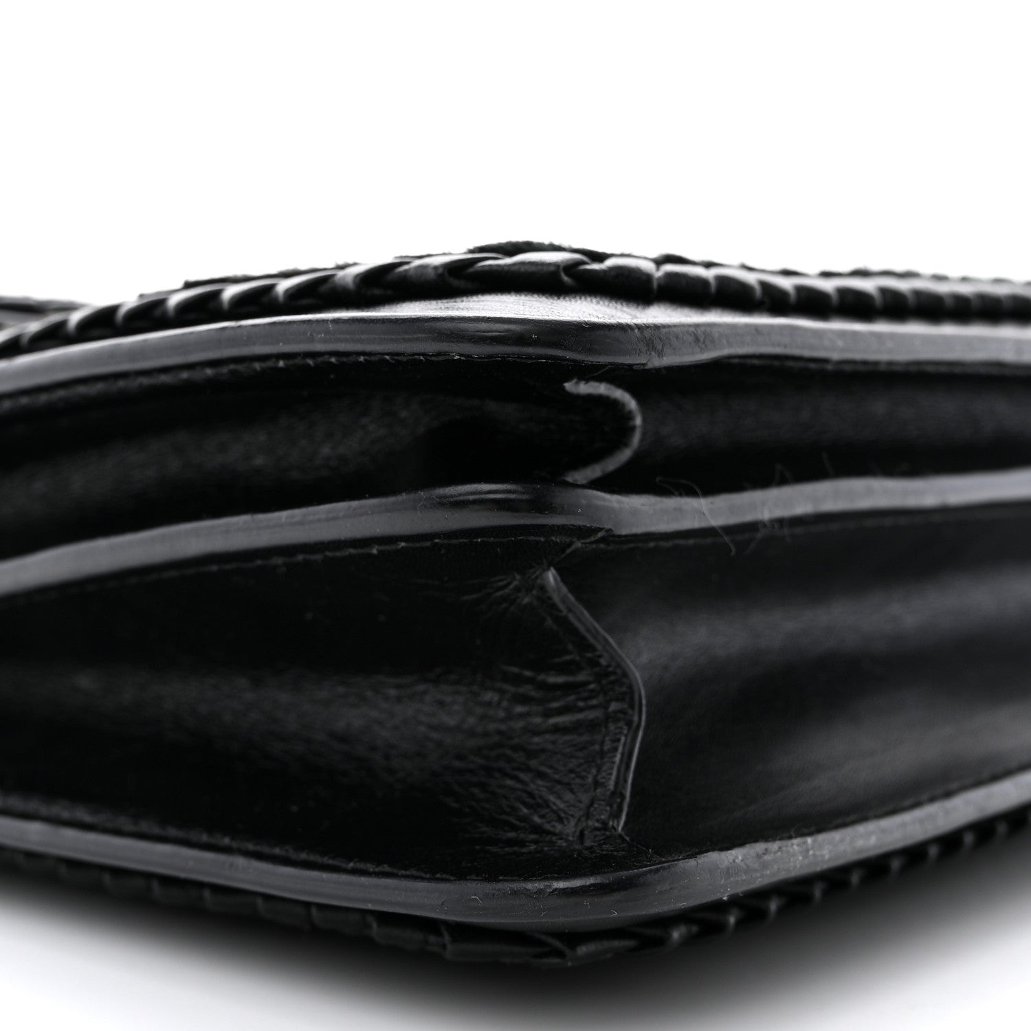 Bulgari Calfskin Plisse Serpenti Forever Crossbody Bag Black 8 of 14