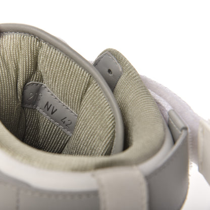 Christian Dior Smooth Calfskin Jacquard Oblique Mens B27 Mid Top Sneakers 42 Beige Blue 9 of 10